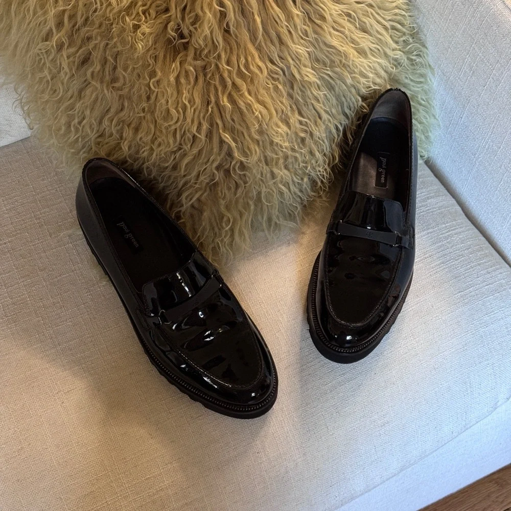 Paul Green  Men’s  Patent Leather Loafer Oxford Size 6 1/2‎